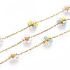 304 Stainless Steel Flower Cable Chains CHS-N005-02B-G-1