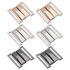 6 Pairs 3 Colors Alloy Interlocking Clasps FIND-CA0009-21-1