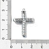 Rack Plating Brass Micro Pave Cubic Zirconia Pendants X-KK-Q786-04P-3