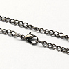 Vintage Iron Twisted Chain Necklace Making for Pocket Watches Design LS-CH-R062-B-1