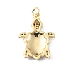 Rack Plating Brass Micro Pave Cubic Zirconia Pendants KK-C021-01G-01-2