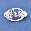 Musical Note Lapel Pin Backs JEWB-K035-02A-S-1