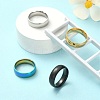 4Pcs 4 Colors 201 Stainless Steel Plain Band Rings Set for Women RJEW-YW0001-04-5