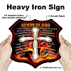 Vintage Metal Tin Sign AJEW-WH0357-007-3