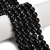 Natural Black Onyx Beads Strands G-C280-B01-10mm-1