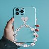 1Pc Zice Alloy Heart Link Chain Mobile Straps HJEW-LP0001-14-3