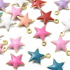304 Stainless Steel Enamel Charms STAS-K303-01D-G-1