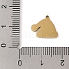 Christmas Theme Ion Plating(IP) 304 Stainless Steel Enamel Charms STAS-Z083-06G-01-3