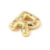 Brass Micro Pave Clear Cubic Zirconia Pendant KK-Z046-01G-R-2