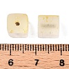 Frosted Glass Beads with Golden Glitter Powder X1-DGLA-NH001-8mm-01A-3
