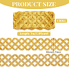 Iron on/Sew on Embroidery Coin Polyester Hollow Lace Ribbons OCOR-WH0085-50-2