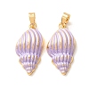 Brass Enamel Pendants KK-CBA8606-01G-02-1