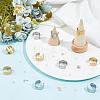 DIY Moon & Star & Shell & Heart Charms Cuff Ring Making Kits DIY-DR0001-23-4