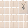 24Pcs PU Leather & Sponge Jewelry Pendant Nceklace Display Cards NDIS-SP0001-03A-03-1