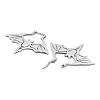 Non-Tarnish 304 Stainless Steel Bat Hoop Earrings for Women EJEW-R156-07P-2