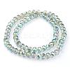 Electroplate Glass Beads Strands EGLA-D020-10x8mm-M2-2