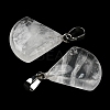 Natural Quartz Crystal Pendants G-C066-07E-4