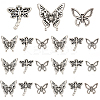 120Pcs 3 Styles Tibetan Style Alloy Spacer Beads FIND-SC0020-11A-7