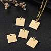 304 Stainless Steel Stamping Blank Tag Charms STAS-I311-28G-7
