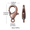 Zinc Alloy Lobster Claw Clasps FIND-FS0001-75R-5