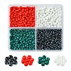 800Pcs 4 Styles Mixed Styles Glass Round Seed Beads SEED-FS0001-18B-1