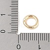 Brass Locking Jump Rings KK-S369-01G-02-3