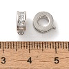 Column Brass Micro Pave Cubic Zirconia Tube Bails KK-C072-05C-P-2
