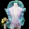 10 Yards Lucency Polyester Pleated Lace Trim OCOR-GF0004-74G-6
