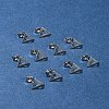10Pcs 201 Stainless Steel Stud Earring Findings with Hole EJEW-FS0001-14A-7