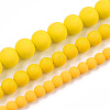 Opaque Glass Beads Strands GLAA-T032-P4mm-MD08-4