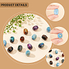 CHGCRAFT 36Pcs 6 Colors Resin Beads RESI-CA0001-37-5