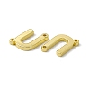Rack Plating Brass Letter Connector Charms KK-C007-38G-U-3
