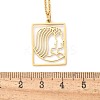 304 Stainless Steel Necklace LS-NJEW-D330-01G-03-3