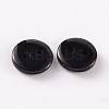 2-Hole Flat Round Resin Sewing Buttons for Costume Design BUTT-E119-24L-13-2