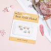 6Pcs Real 18K Gold Plated Brass Enamel Pendants KK-BBC0015-31-6