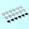 18Pcs 3 Colors Alloy Glass Links/Connectors GLAA-FS0001-95-9