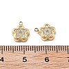 304 Stainless Steel Micro Pave Cubic Zirconia Charms STAS-Z121-46G-2