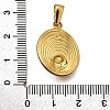 Plastic Pearl Pendants STAS-Q360-06A-G-3