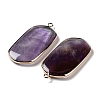 Natural Amethyst Pendants G-G063-02B-2