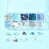 DIY Brass & Natural Gemstone Chips Dangle Earrings Jewelry Making Kits DIY-FS0006-85-9
