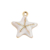 304 Stainless Steel Enamel Pendants STAS-I325-062G-01-1