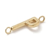 304 Stainless Steel Letter Connector Charms LS-STAS-M108-01G-16-2