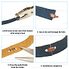 180Pcs 6 Colors Rectangle Brass Belt Loop Fastener KK-CY0001-11-6