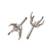 304 Stainless Steel Stud Earring Findings STAS-B091-02C-08P-2