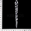 Transparent Acrylic Pendants TACR-T028-22A-4