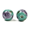 Printed Handmade Porcelain Beads X-PORC-R134-04-3