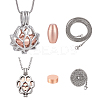 2Pcs 2 Styles Stainless Steel Pendant Urn Ashes Necklaces NJEW-ME0001-10-1