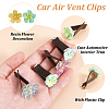 10Pcs 10 Style Magnetic Ferromanganese Iron & Plastic Air Vent Clips JEWB-AB00026-4