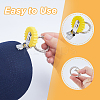 Sunflower & Leaf Silicone Hat Clip for Travel HJEW-FH00040-3