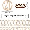 Wood Cabochons WOOD-WH0017-03-7